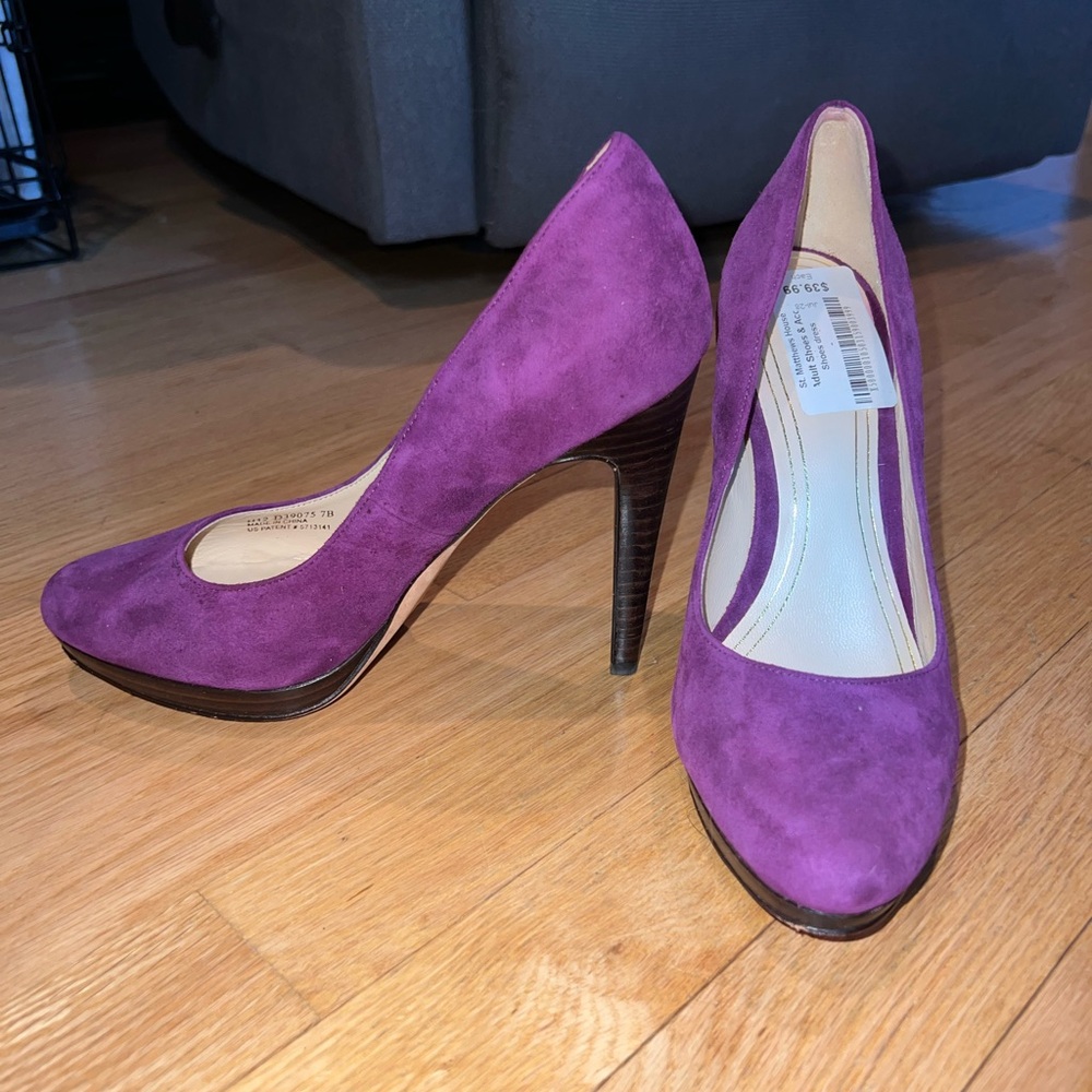 Purple Suede Women's Pumps